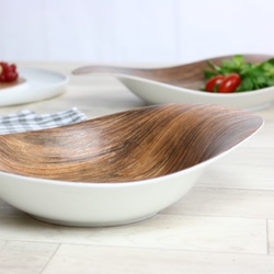 Wood Design Porcelain Tableware